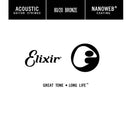 Elixir Nanoweb Acoustic Single 80/20 Bronze 0.52