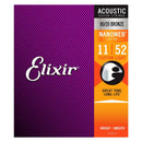 Elixir Nanoweb 80/20 Bronze Acoustic Guitar Strings 11 - 52 Custom Light 11027