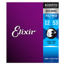 Elixir Polyweb Acoustic Guitar Strings Gauge  12 - 53 ELIX11050
