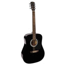 Nashville Acoustic Guitar: Dreadnought (Black) Front