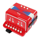 Koda 7 Button Children's Accordion Red Plastic Construction