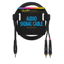 Boston Audio Cable (3M/9Ft) Dual Phono - 3.5mm Stereo Jack