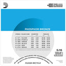 D'Addario EJ16 Phosphor Bronze Acoustic Strings 12-53