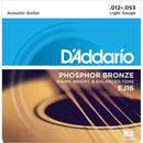D'Addario EJ16 Phosphor Bronze Acoustic Strings 12-53